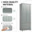 Tall Storage Cabinet With Two Drawers For Bathroom/Office