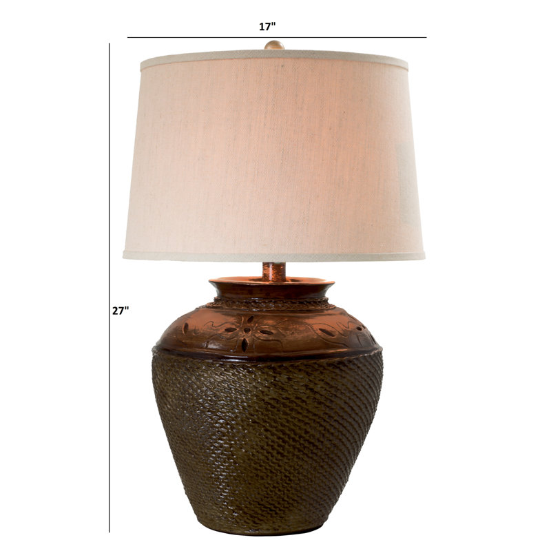 Lampe de table 27 po Korin, Brun