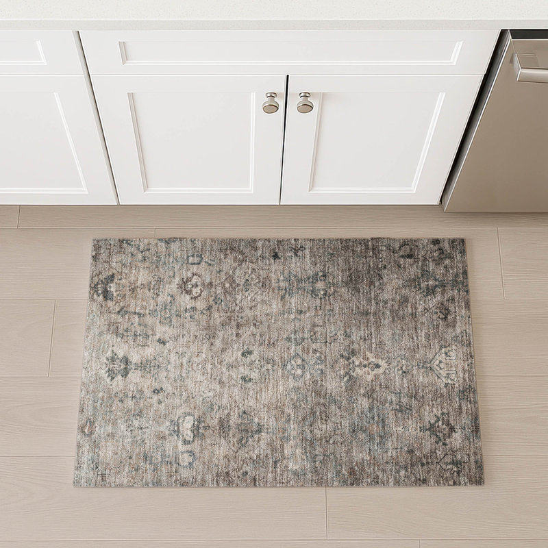 Tapis intérieur / extérieur lavable à la machine Mattis ACN2320 Global, Rectangle 1 pi 8 po x 2 pi 6 po