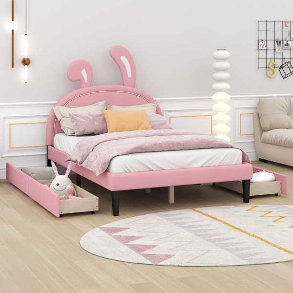 Zoomie Kids Aahir Upholstered Panel Storage Bed | Wayfair