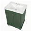 Meuble-lavabo moderne de 24 po de conception simple et élégante avec rangement à fermeture en douceur, tablette réglable, meuble-lavabo avec lavabo en céramique-21865598