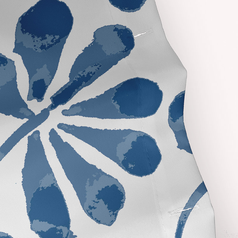 Rideau de douche simple Miki, Bleu