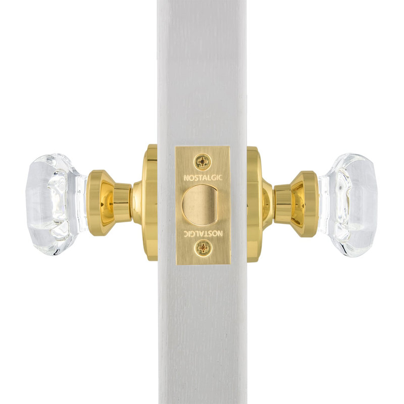 Classic Rosette with Waldorf Door Knob, Unlacquered Brass, 2-3/8”