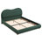 Chenille Platform Bed With 8CM Thick Sponge Curved Upholstered Headboard-498225381-503303315
