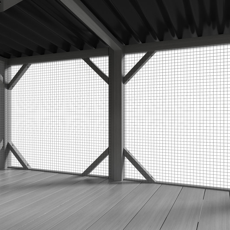Spacieux avec un design respirant - permet aux chats de profiter d'un environnement frais en bois et offre un endroit agréable pour