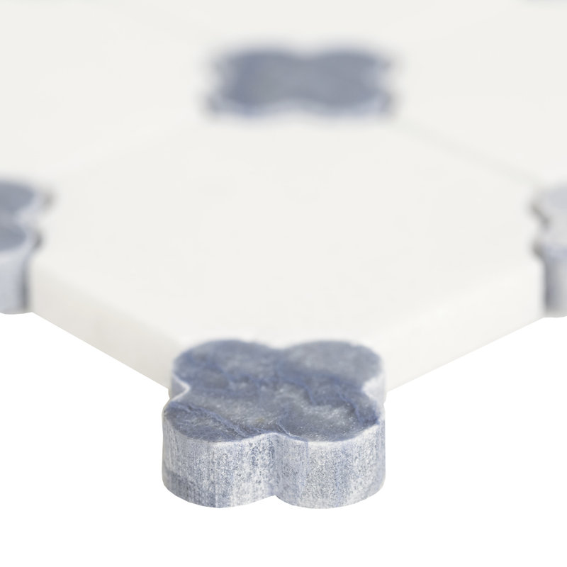 Loredana Fiorello 12 in. x 12 in. Polished Marble Mosaic Floor and Wall Tile