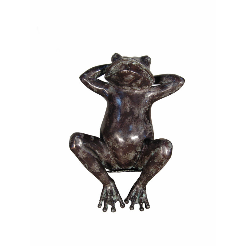 Statue grenouille en bronze Chillicothe