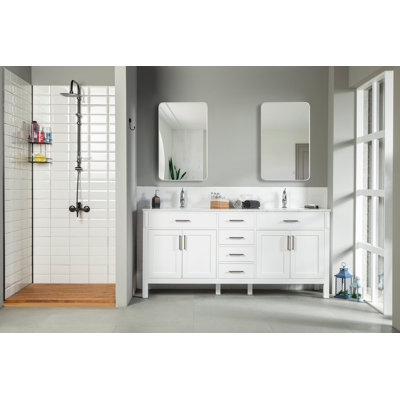 Flora 72" Vanity with Integrated Porcelain Sink