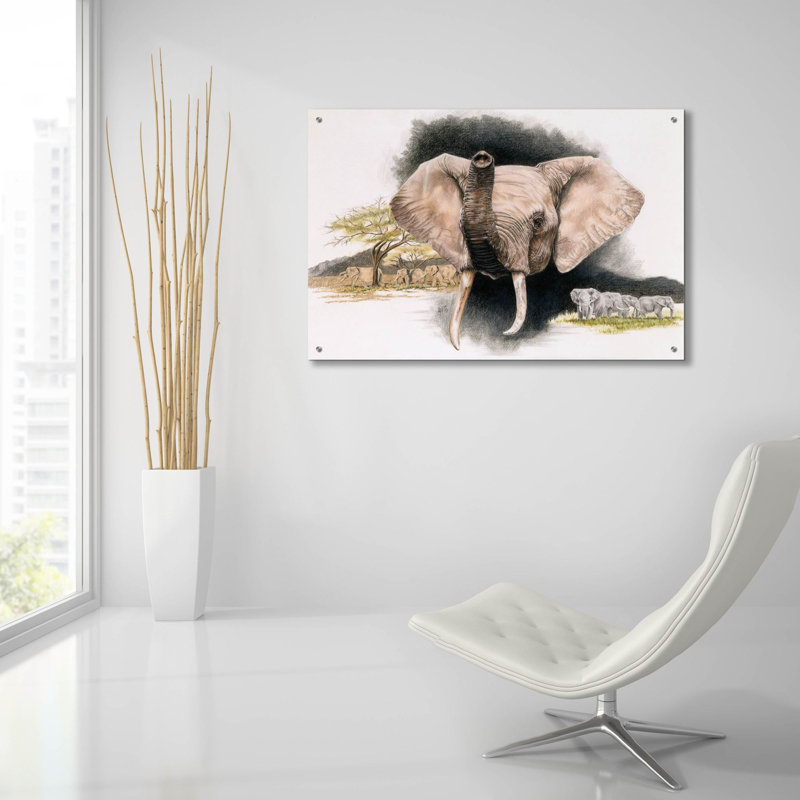 " Imperiled " by Barbara Keith, 24" H x 36" W x 0.2" D