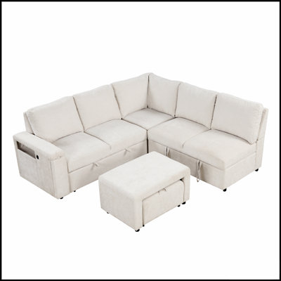 Sofa with Storage Space, Usb Ports, And Cup Holders On The Armrests