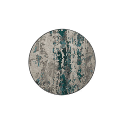 Machine Washable Gray Area Rug GSIX03633