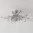 Kaianna 4 - Light Dimmable Unique/Statement Sputnik Flush Mount with Crystal Accents-2027223791