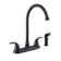 Double Handle Kitchen Faucet with Side Spray