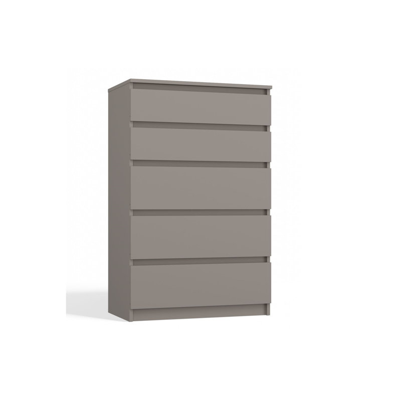 Tonya 5 Drawer 70cm Chest of Drawers, Grey