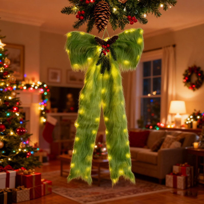 Christmas Bow Christmas Tree Luminous Ornament