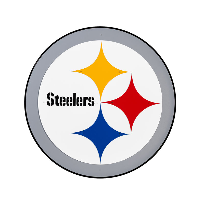 Art mural en métal Pittsburgh Steelers