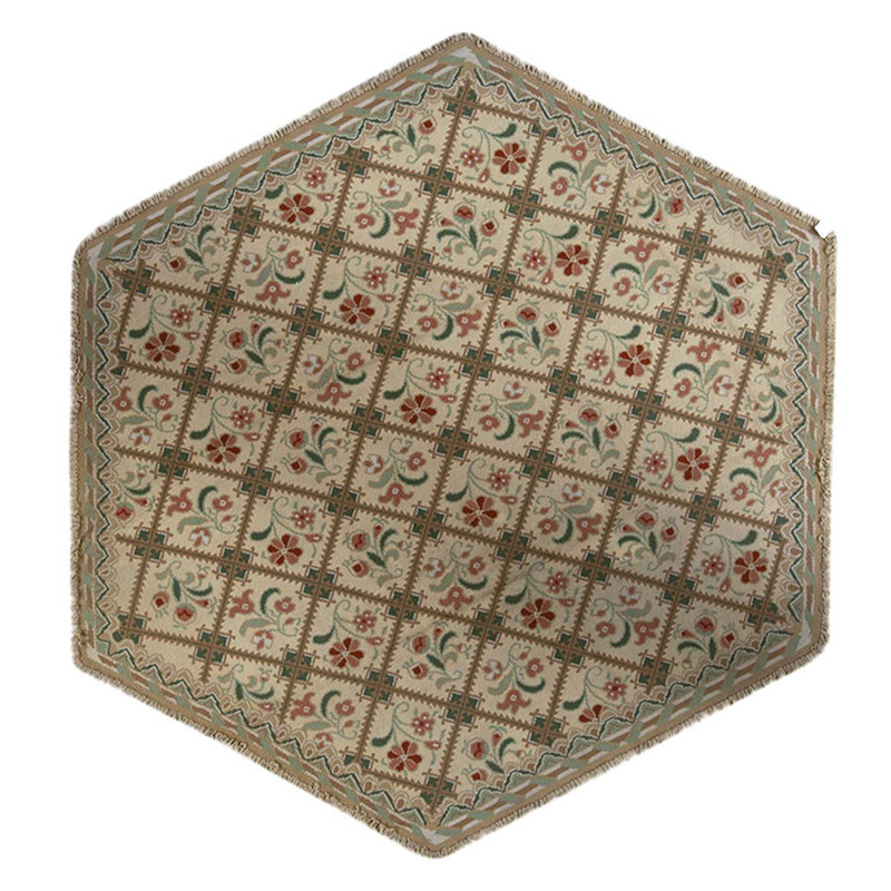 Wool Floral Area Rug