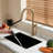 Brushed Gold Pull-down Single Handle Kitchen Faucet