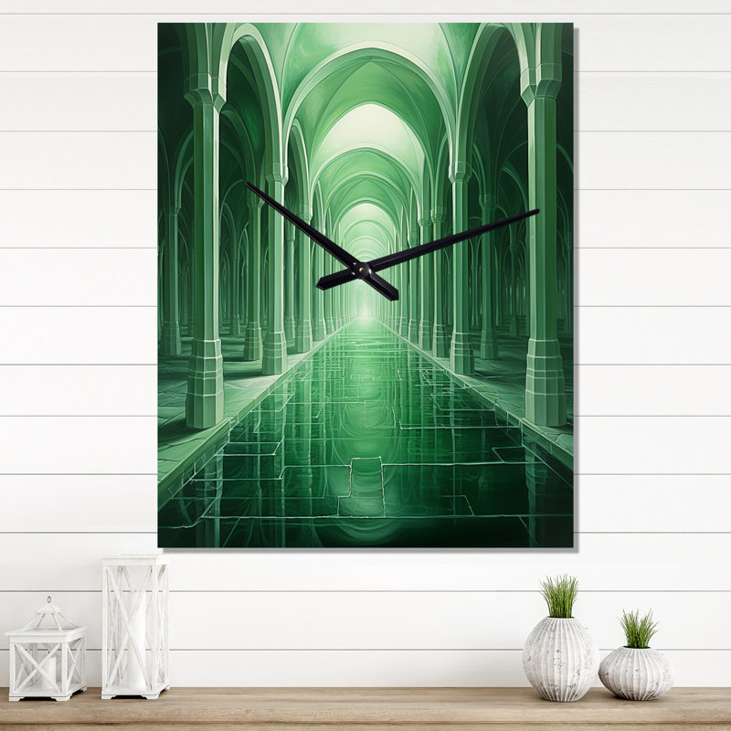 Horloge murale Runnells - surréalisme surdimensionné, Moyen