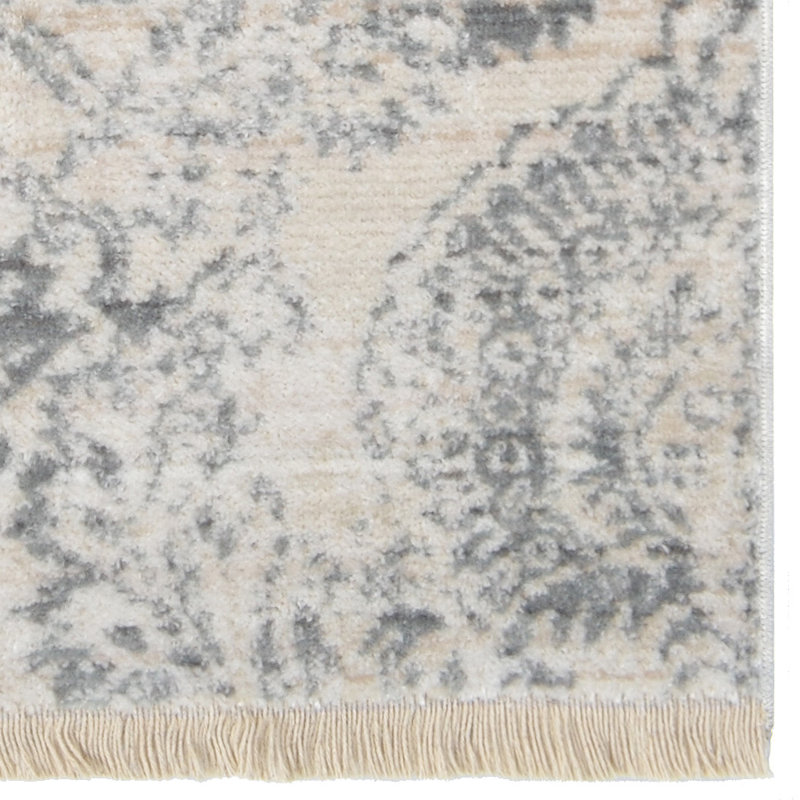 Armijo Area Rugs Washable Non-Slip, Carpet for Living Room Bedroom Dining Room - MACHINE MADE POLYESTER AREA RUGS - Rectangle, Ivory Color, Oriental Design