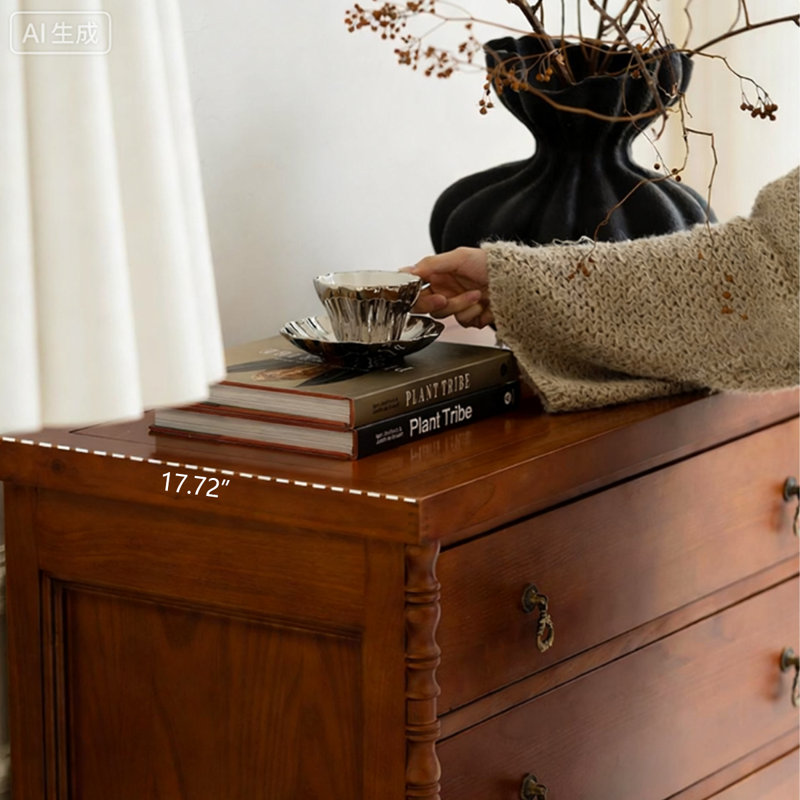 Walnut Solid Wood Accent Cabinet
