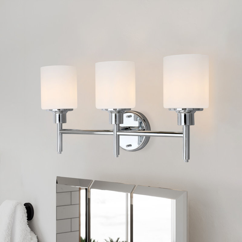 Éclairage pour meuble-lavabo Jorelys, 3, Chrome poli