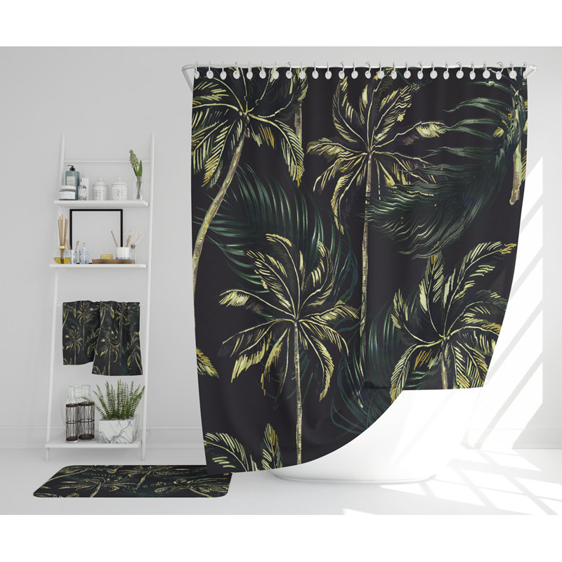 Nasuh Polyester Shower Curtain Set