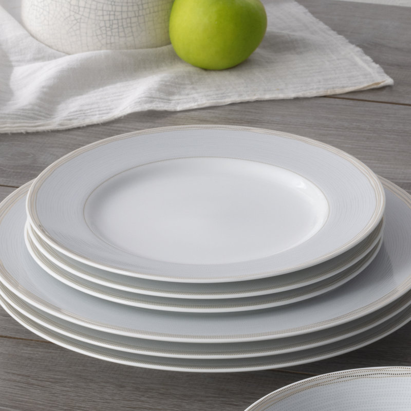 Noritake Linen Road Set Of 4 Dinner Plates, 10-1/2"
