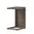 Bucharest C-Shaped End Table - Brown PE Rattan, Weather-Resistant Side Table for Patio and Living Room