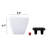 White Square Cone Self-Watering Planter Pot 2 - For Indoor And Outdoor Frost , Drainage Plug, Uncomplicated Assembly Apprehension Smart For To & Frost, Easy Grasp-981235879