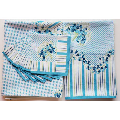 Nappe carrée 6 pièces