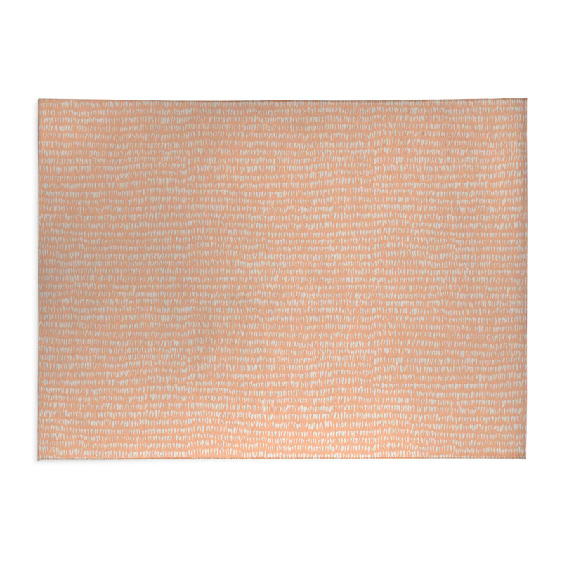 Crops Slate Kids Play Mat, Peach/Orange, Rectangle 2' x 3'