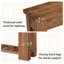 63cm Solid Wood Console Table