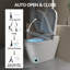 Bidet de toilette intelligent, siège à ouverture / fermeture automatique, avec sécheuse et eau chaude-122548326