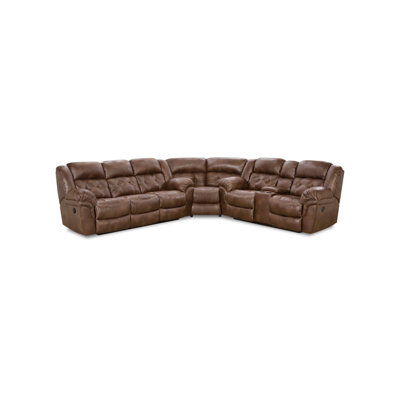 Teandrea Power Reclining Console Sectional - Charcoal