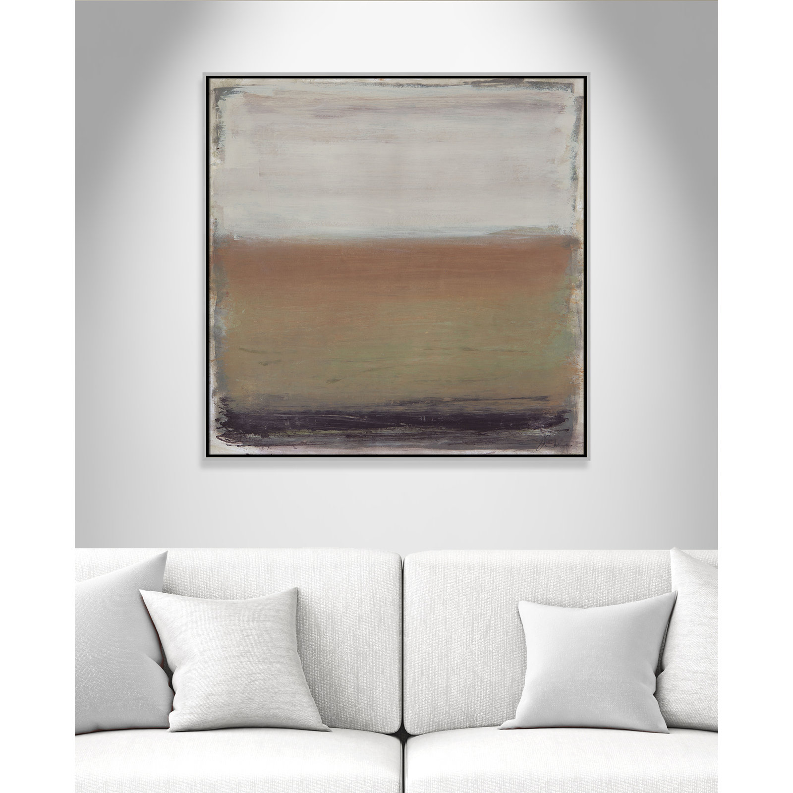 Arizona Print by , 37.5" H x 37.5" W, Silver