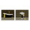 Geometric Patterned Bathroom Views 2pc Wall Plaque Set, design by Conrad Knutsen