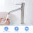 Brushed Nickel Tall Bathroom Faucet Brushed Faucet For Bathroom Sink, Single Hole Bathroom Faucet Modern Single Handle Vanity Basin Faucet-120789765