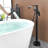 Floor Waterfall Faucet with Diverter