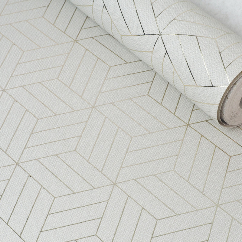  Rouleau de papier peint Luxe Contour, Gris clair