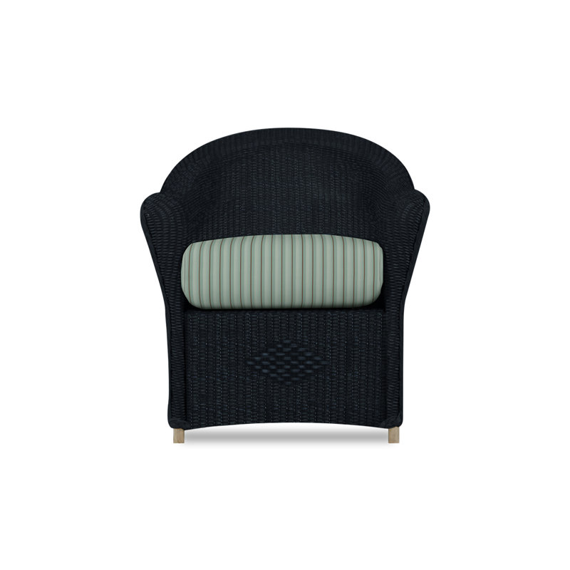 Reflections Outdoor Dining Armchair, Ebony, Remy Pebble