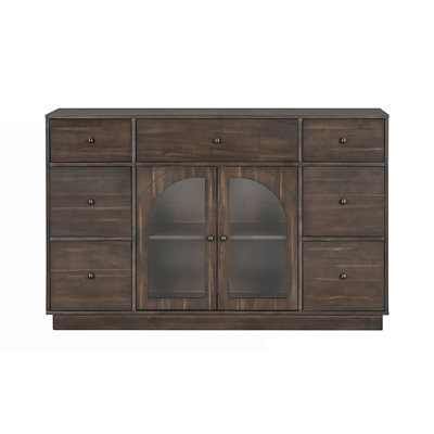 Storage Cabinet With 2 Doors And 7 Drawers, Living Room Cabinet