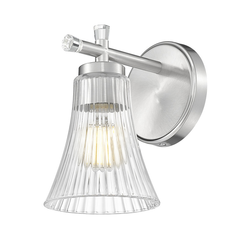 Maston Modern 1 Light Wall Sconce, Brushed Nickel