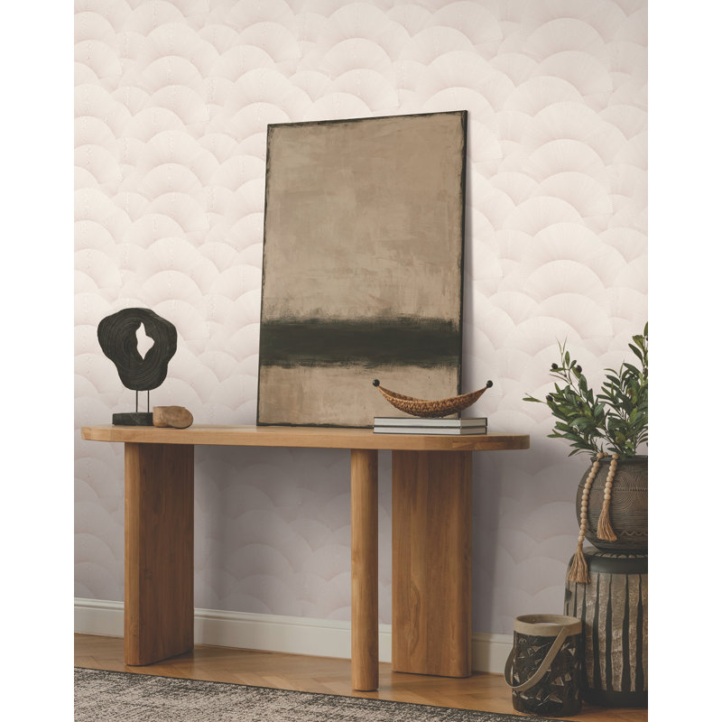 Papier peint coquille du matin, Rose