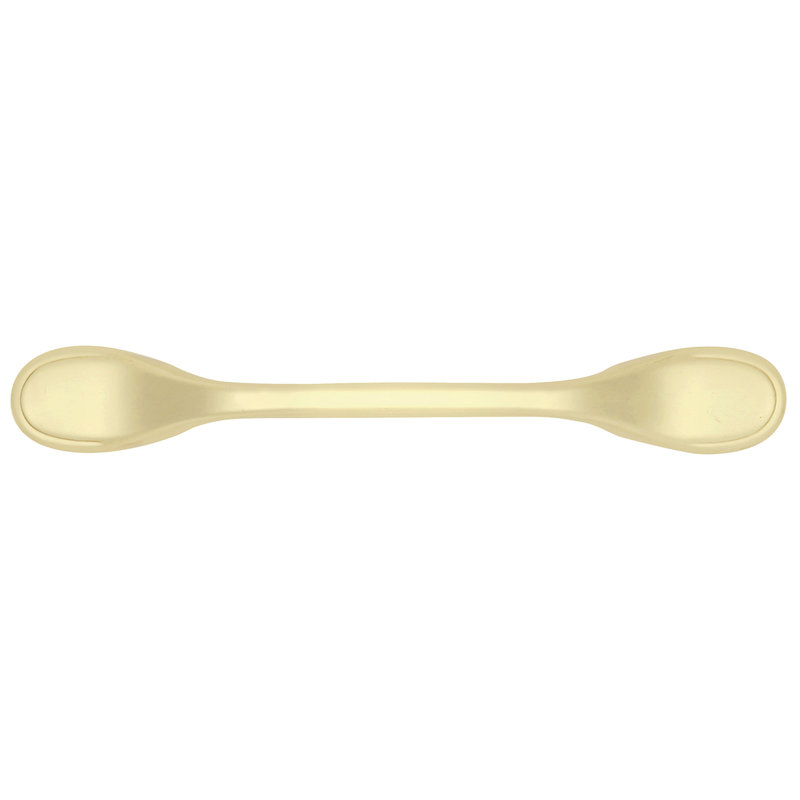 Conquest Kitchen Cabinet Handles, Solid Core Drawer Pulls for Cabinet Doors, 3", Polished Brass