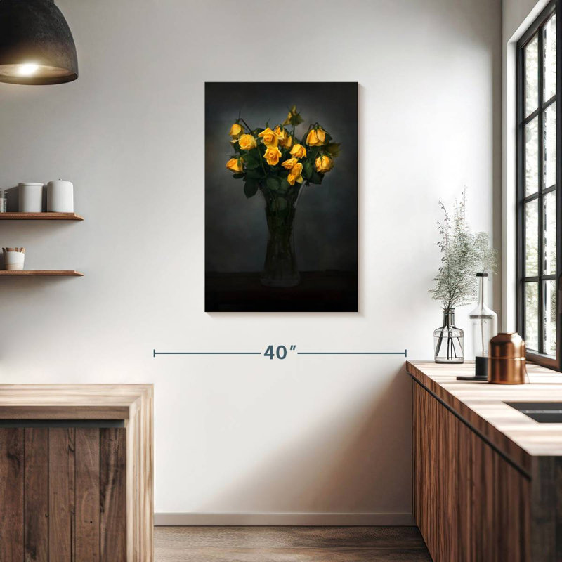Yellow Roses, 36" H x 24" W