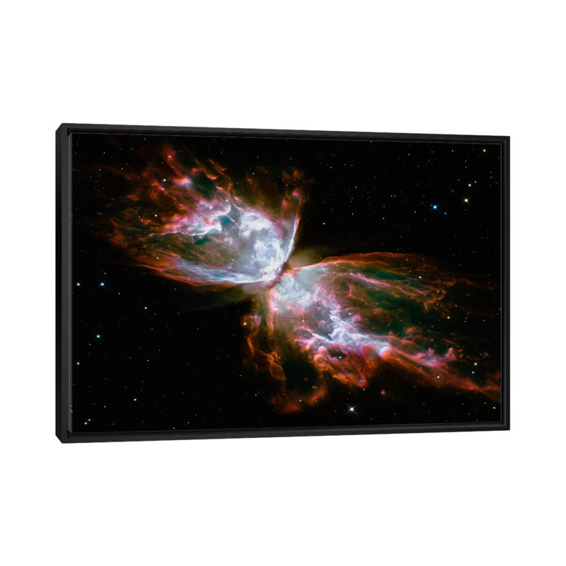 Astronomie et espace - reproduction de photo sur toile, H 18 po x l 26 po x p 1,5 po, Toile avec cadre flottant noir