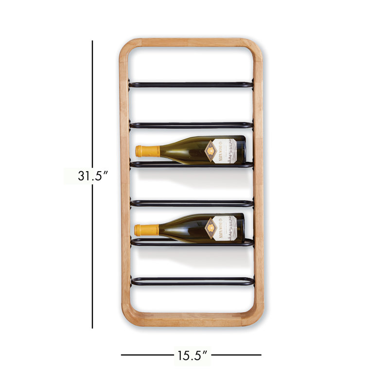 Hoxton 12-Bottle Wine Rack, 6, 31.5"H x 15.5"W x 27.5"D