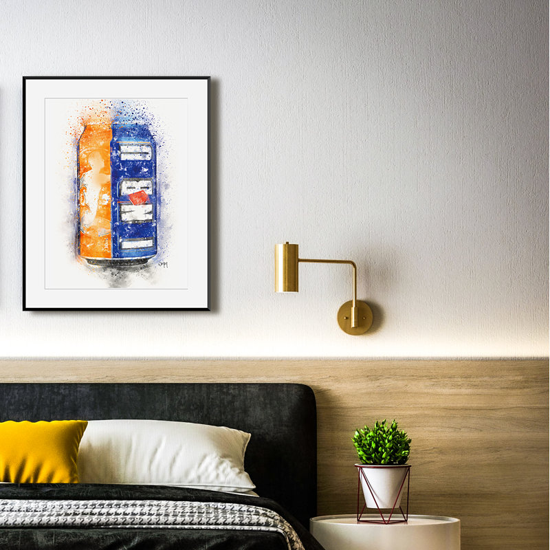 Can Of Pop - Single Picture Frame Print on Wood