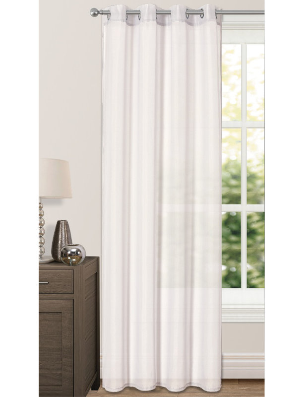 Comberton Semi Sheer Curtain, White